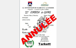ANNULATION CORRIDA DE GLAIRE 